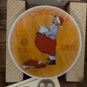1980 Authentic Norman Rockwell Collectable “Scotty Plays Santa”